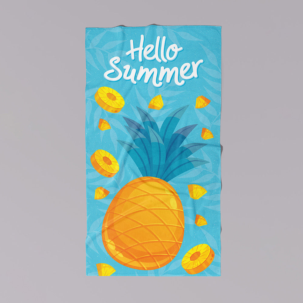 Hello Summer Pineapple Towel
