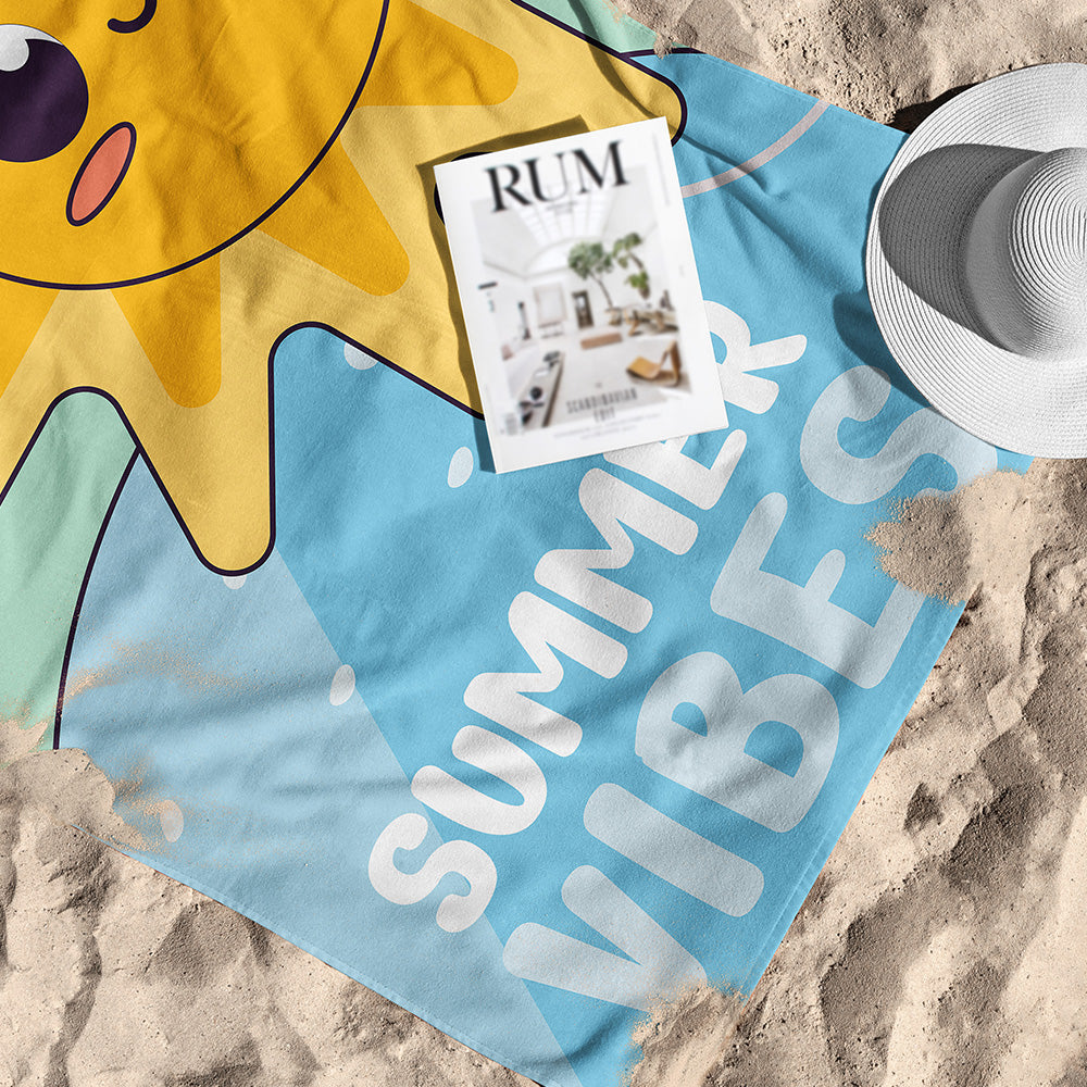 Blue Summer Vibes Towel