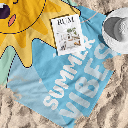 Blue Summer Vibes Towel