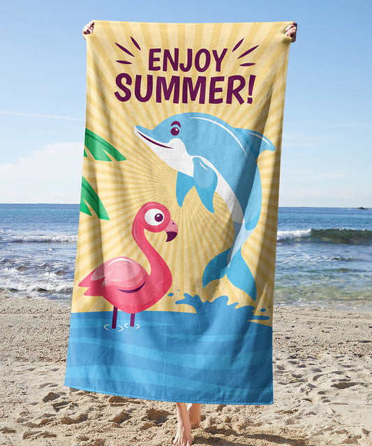 Dolphin Enjoy Summer Towel