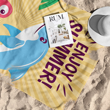 Dolphin Enjoy Summer Towel