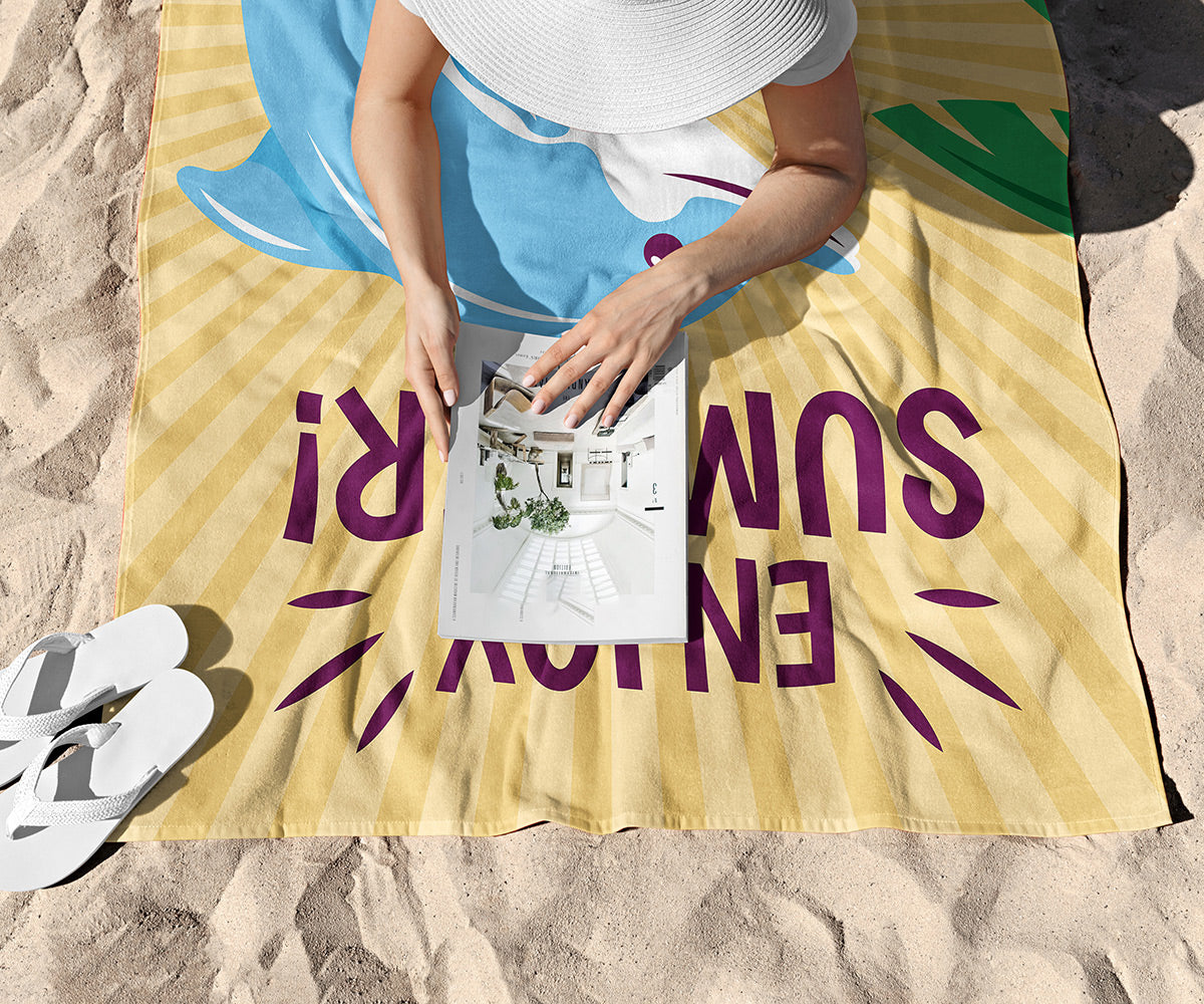 Dolphin Enjoy Summer Towel