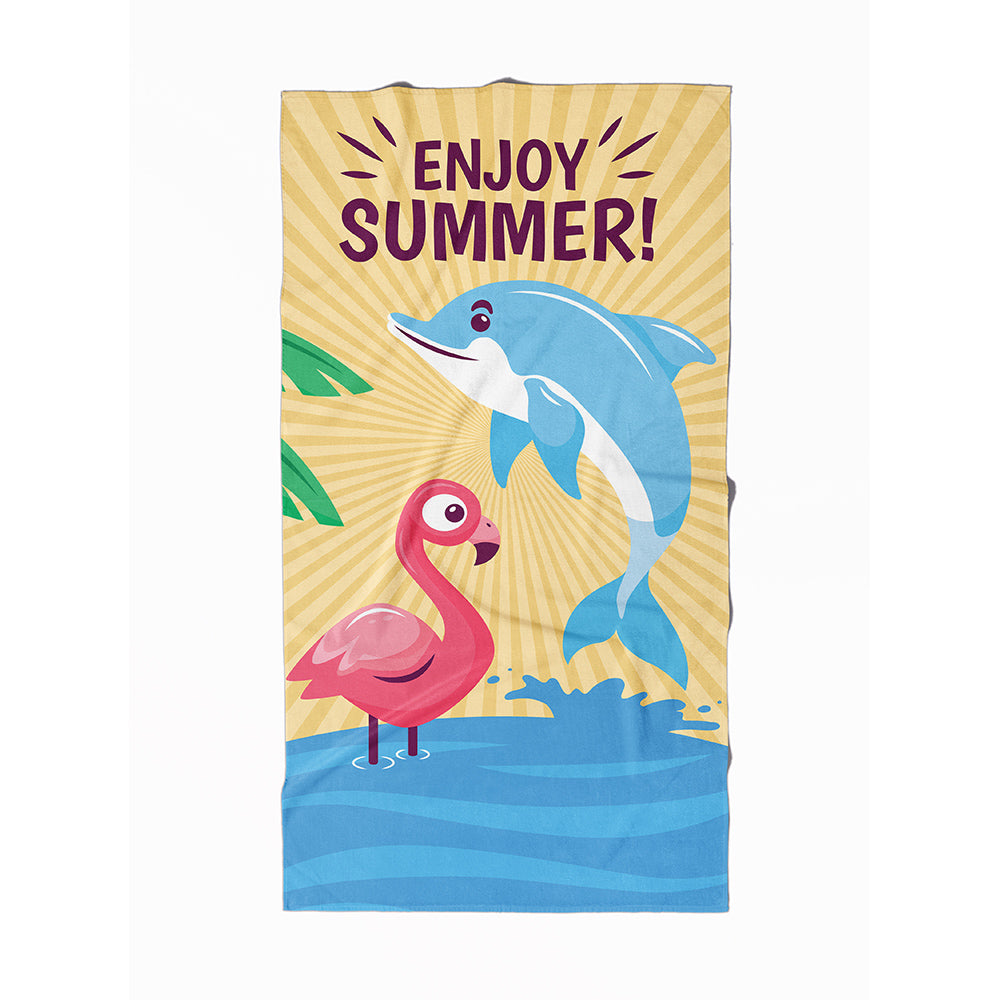 Dolphin Enjoy Summer Towel
