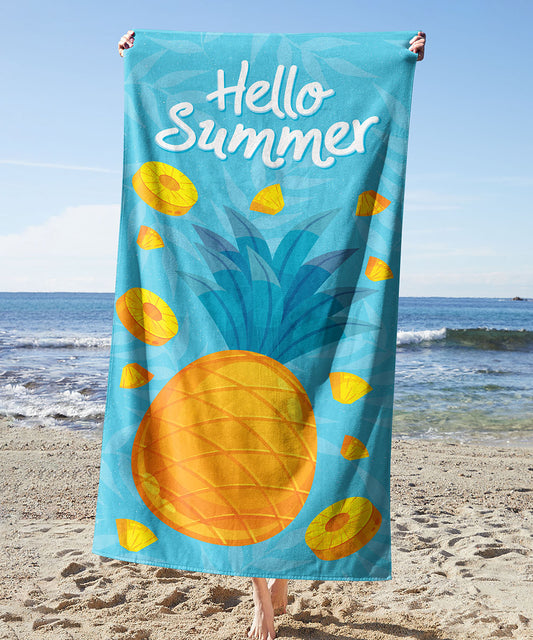 Hello Summer Pineapple Towel