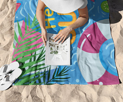 Hello Summer Pool Towel