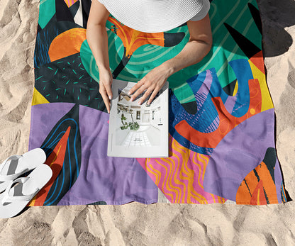 Tropical Leaves Towel